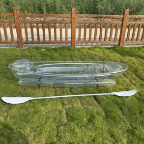 Best-selling transparent PC hull frame canoe 100 kg pontoon load airbag Outdoor adventure transparent backseat rafting