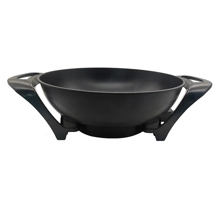 Hot Sale Indoor Frying Pan Multifunctional Round Pot Kitchen Electric Skillet with Glass Lid