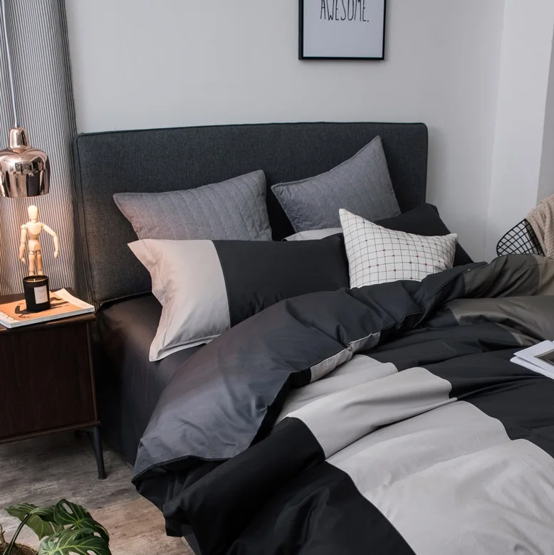 
7 Pcs King Size 100% Cotton Bed Sheet Comforter Set With Pillowcases 