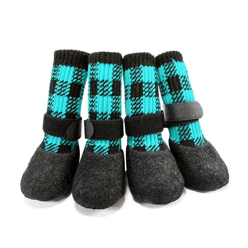 Dressetpet модные нескользящие носки с логотипом на заказ для кошек большие сапоги собак со съемными ремешками