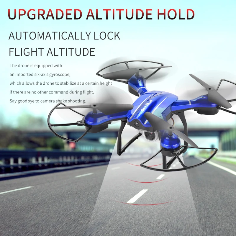 2.4G 360 degree rolling stunt cool flying quadcopter led light fixed height rc remote control drone toy with HD camera