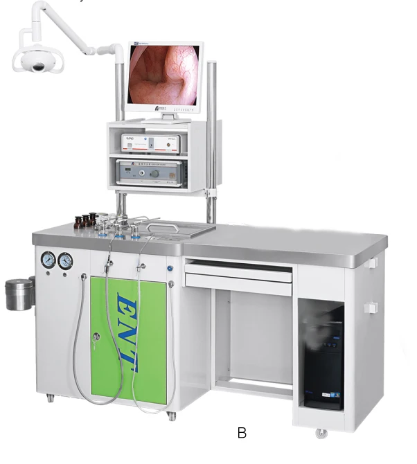 Economical ENT treatment unit device with camera and recording system