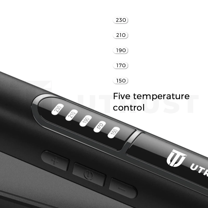 Professional Pink Straightening Wide Hair Straightening Titanium Coating Hair Straightener Pink Flat Iron