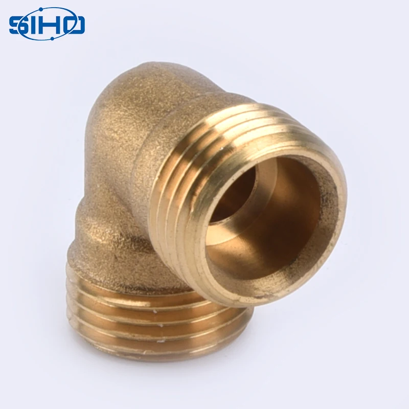 
Fittings Thread Plumbing Brass Factory Wholesale Male Base Oil Water Gas Yellow Brass Color Square Equal with Cheap Price SIHO 