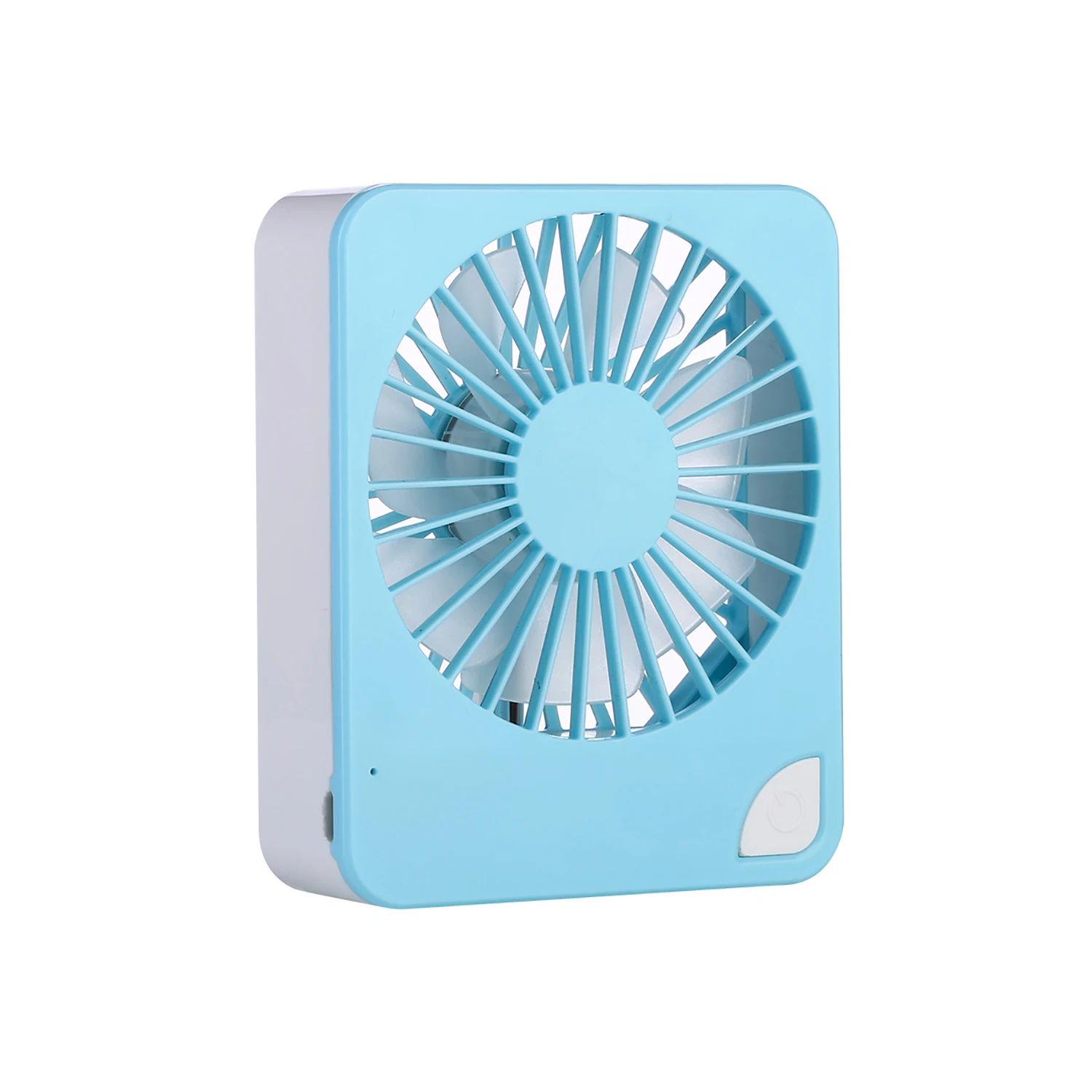 New Design Square Electric Fan High Wind Mute Macaron USB Rechargeable Mini Desktop fan