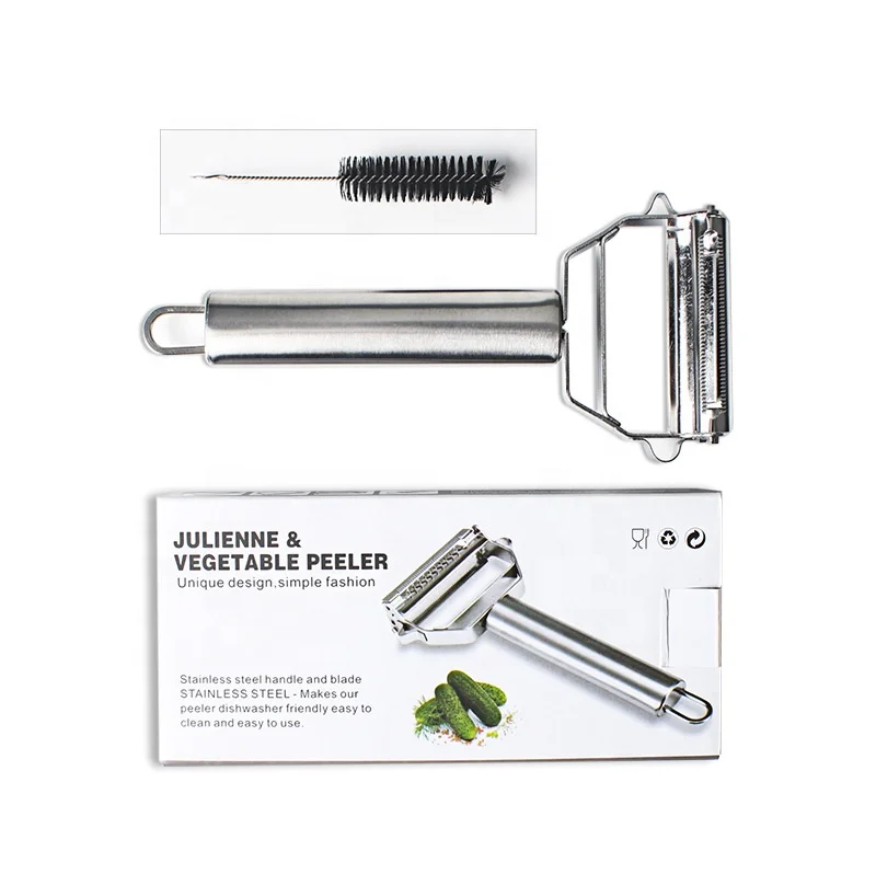 Multifunctional 2 in 1 Stainless Steel Fruit Potato Peeler Vegetable Peeler Julienne Peeler