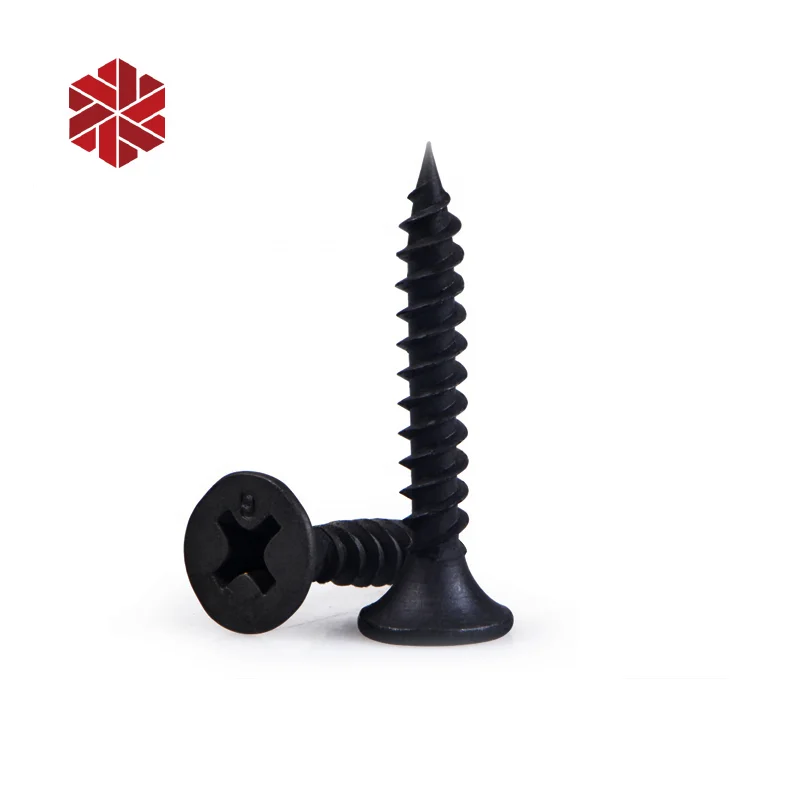 Черный фосфатный винт гипсокартона для дерева и