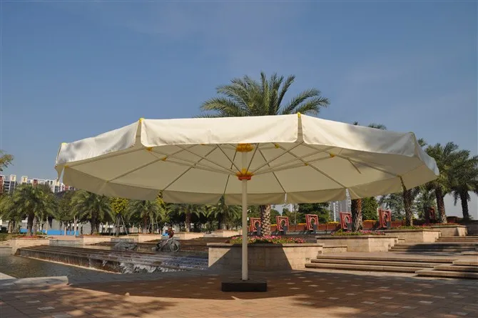 Newly Design Outdoor Patio Big Parasol with Light Aluminum
