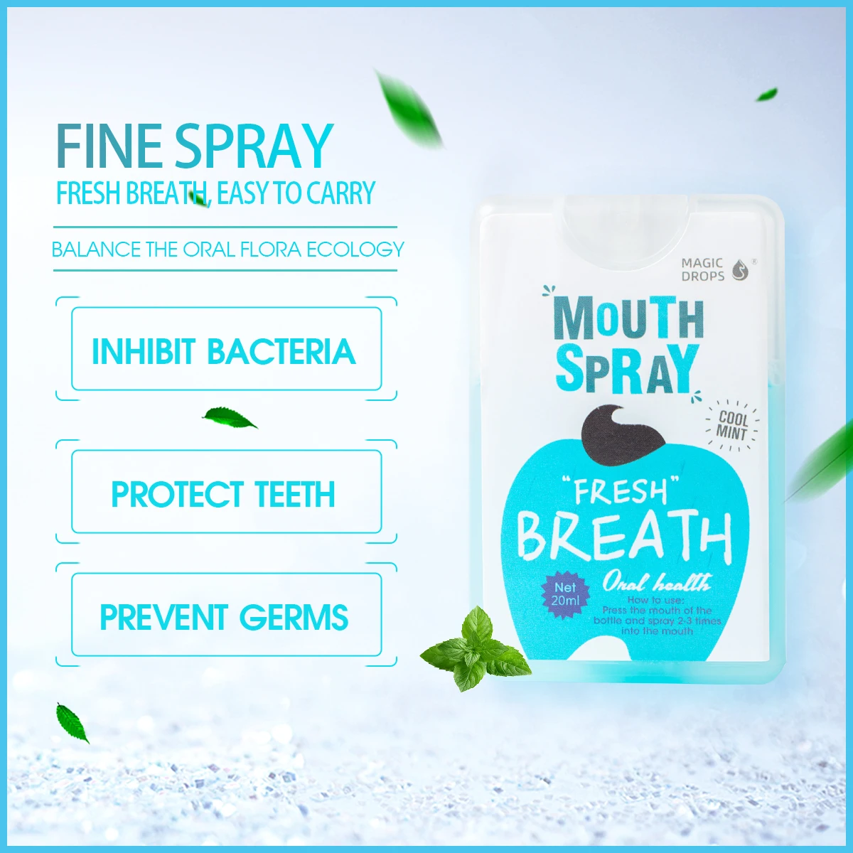 Wholesale OEM Private Label Mouth Spray Breath Fresh