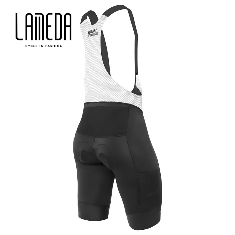 LAMEDA Directly Ship Black Multi Pockets Cycle Bib Cycling Shorts Wholesale