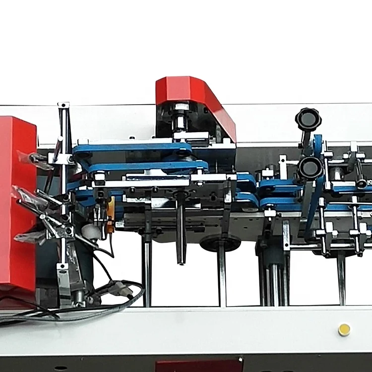 small box gluing machine ZH-500 economic carton folder gluer machine