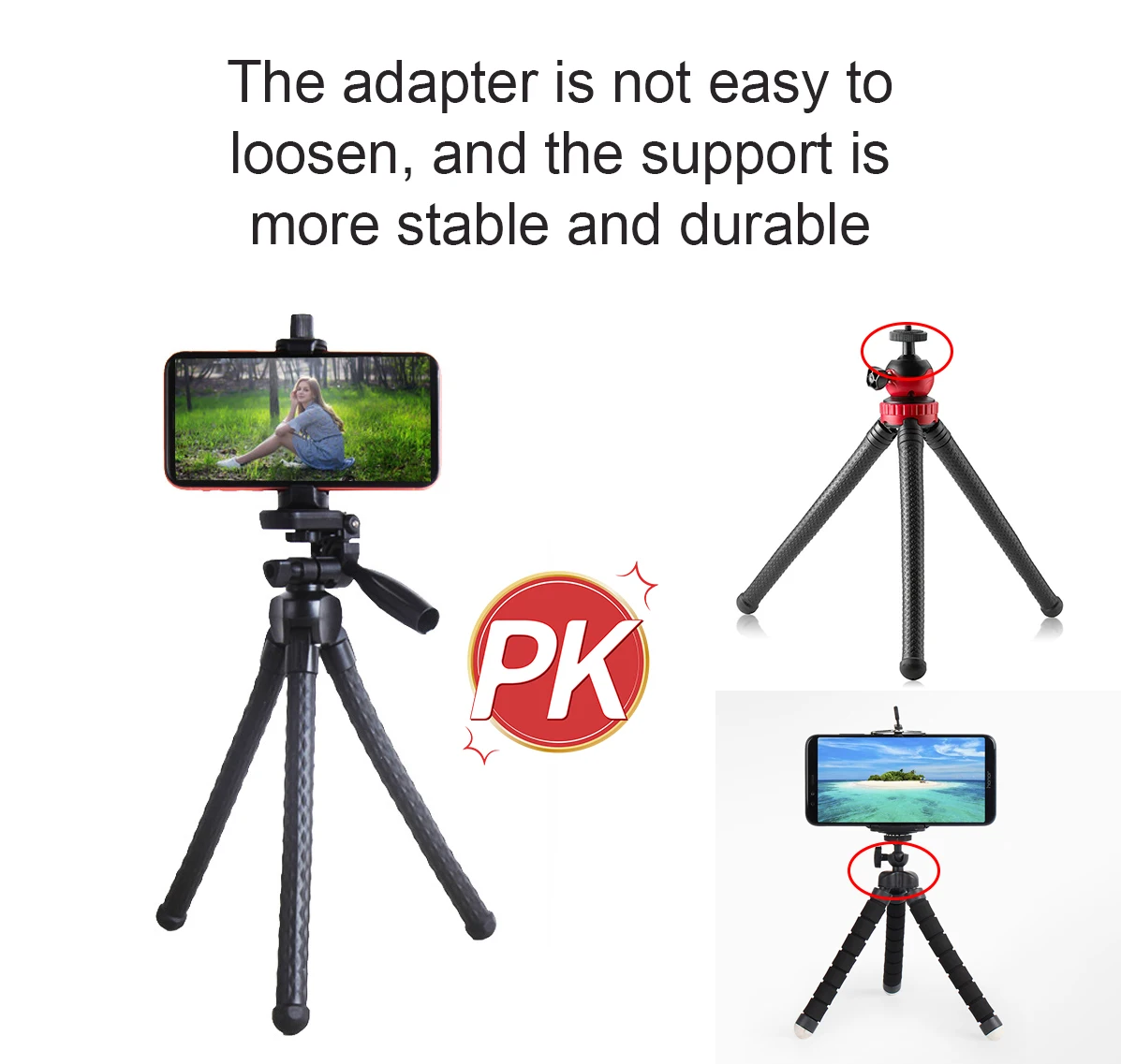 Mini Flexible Portable Octopus Tripod Stand Phone Holder Universal 360 Degree Rotation Bracelet Bike Shower Mobile Phone Holders