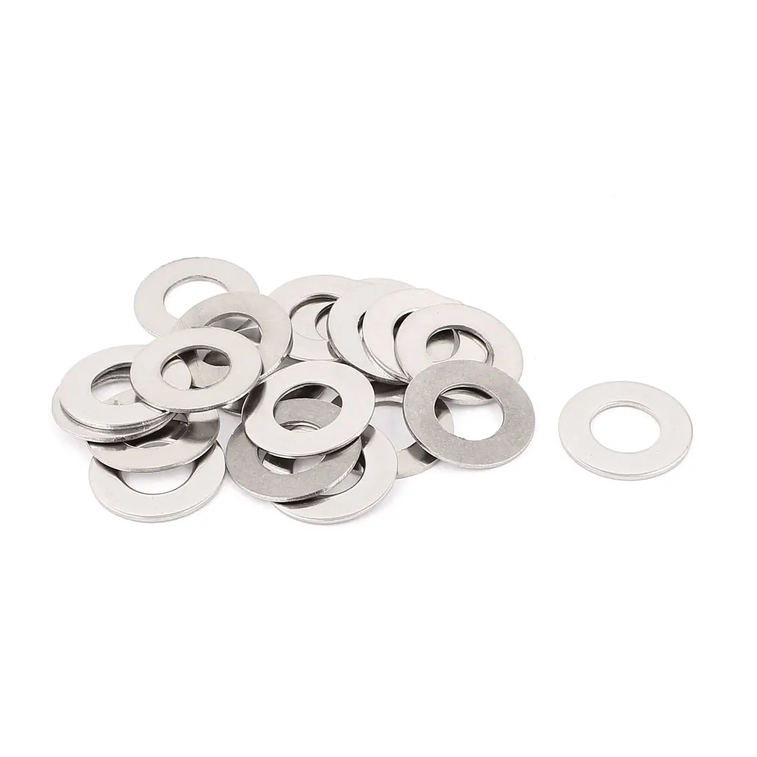 M12 Thin Flat Washers 20pcs 304 Stainless Steel Silver Tone Plain Washer Stainless Steel M7 X 25mm (firing Cra General Industry