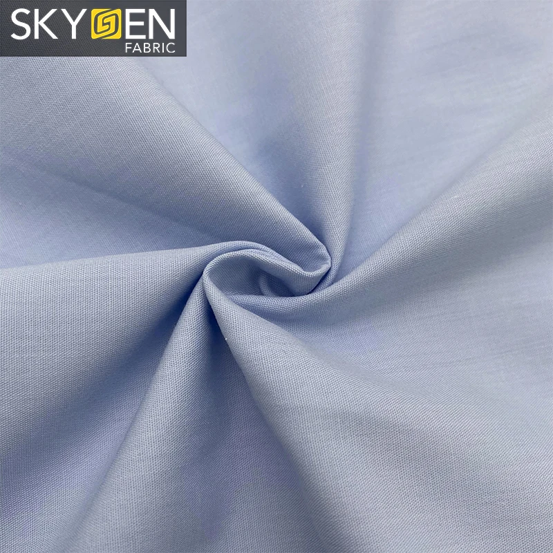 wholesale woven casual 60% Cotton 40% Polyester shirting seller TC CVC Poplin fabric
