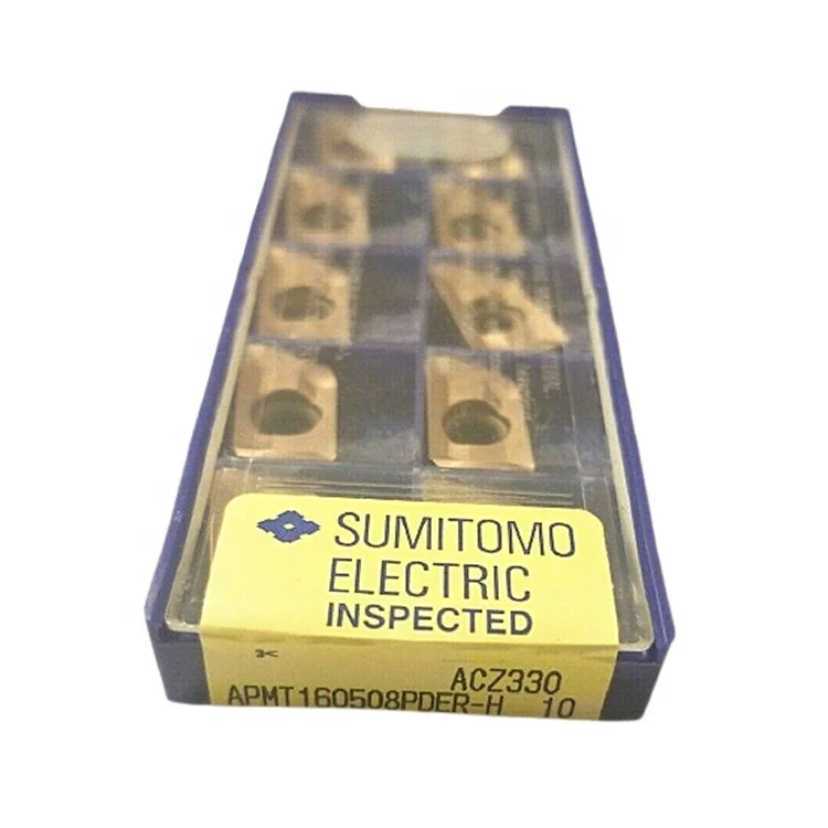  Япония инструмент APMT103508 бренд оптический Кливер Sumitomo фрезерно-режущей пластины Спецификация APMT160508 PDER-H ACZ330 фрезерные