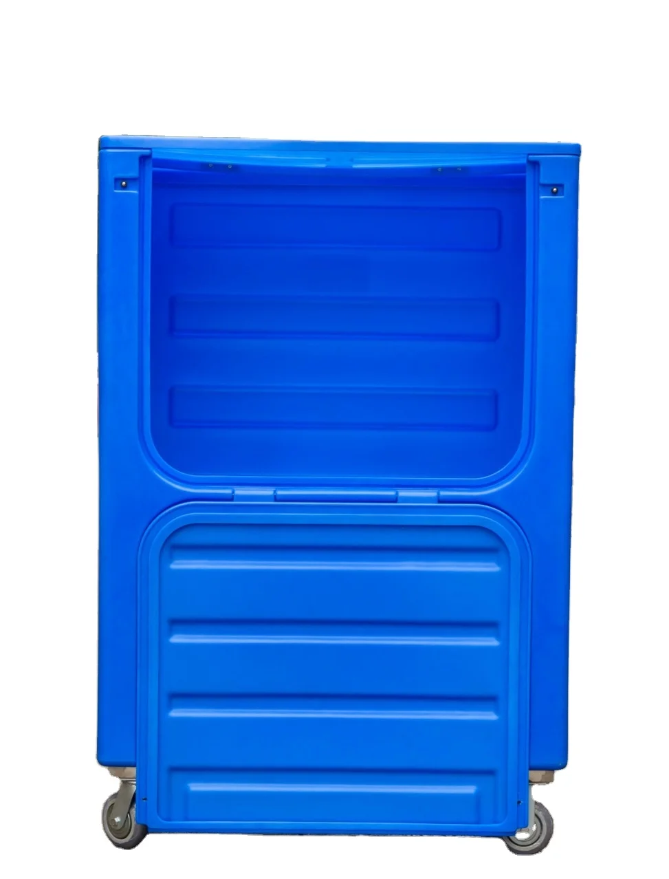 Wholesale hotel used warehouse mobile plastic laundry cage trolley roll linen trolley