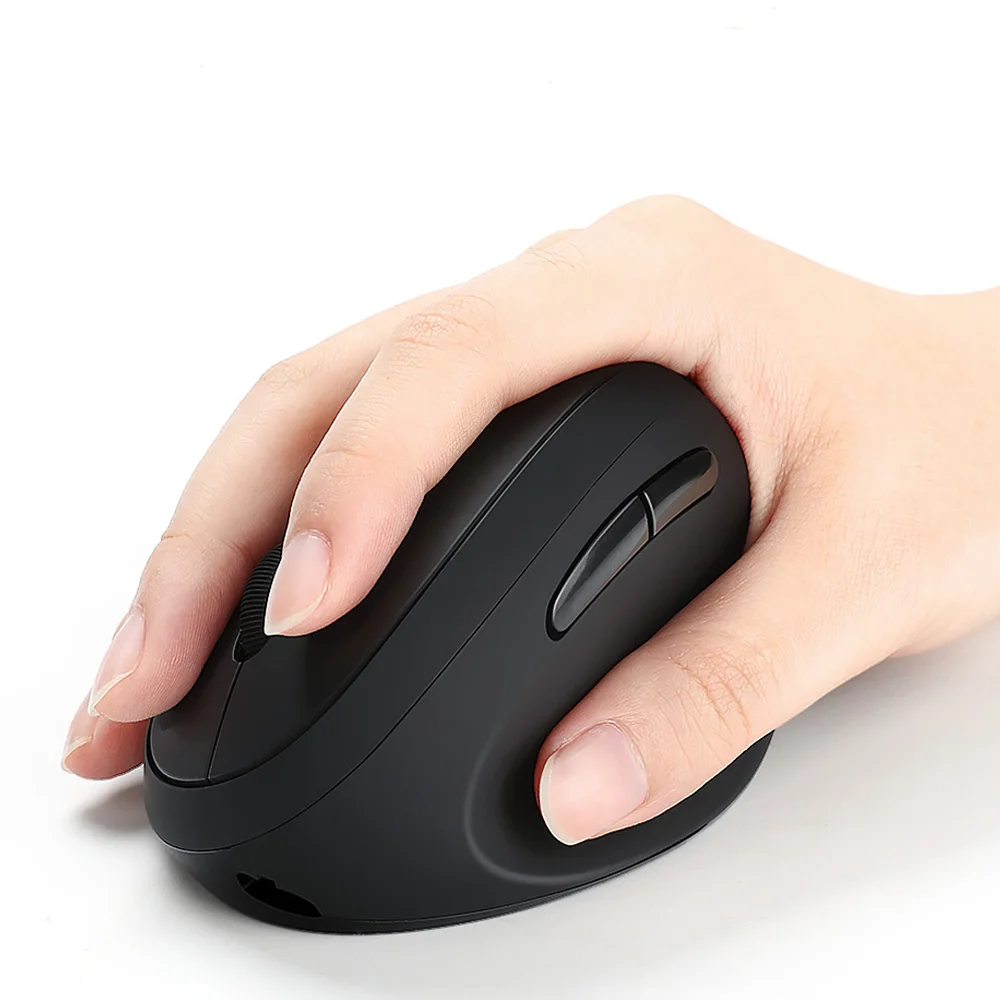 Jelly Comb BT Wireless Ergonomic Mouse for Windows Mac OS iOS Android Computer PC Notebook Laptop USB C Vertical Mice
