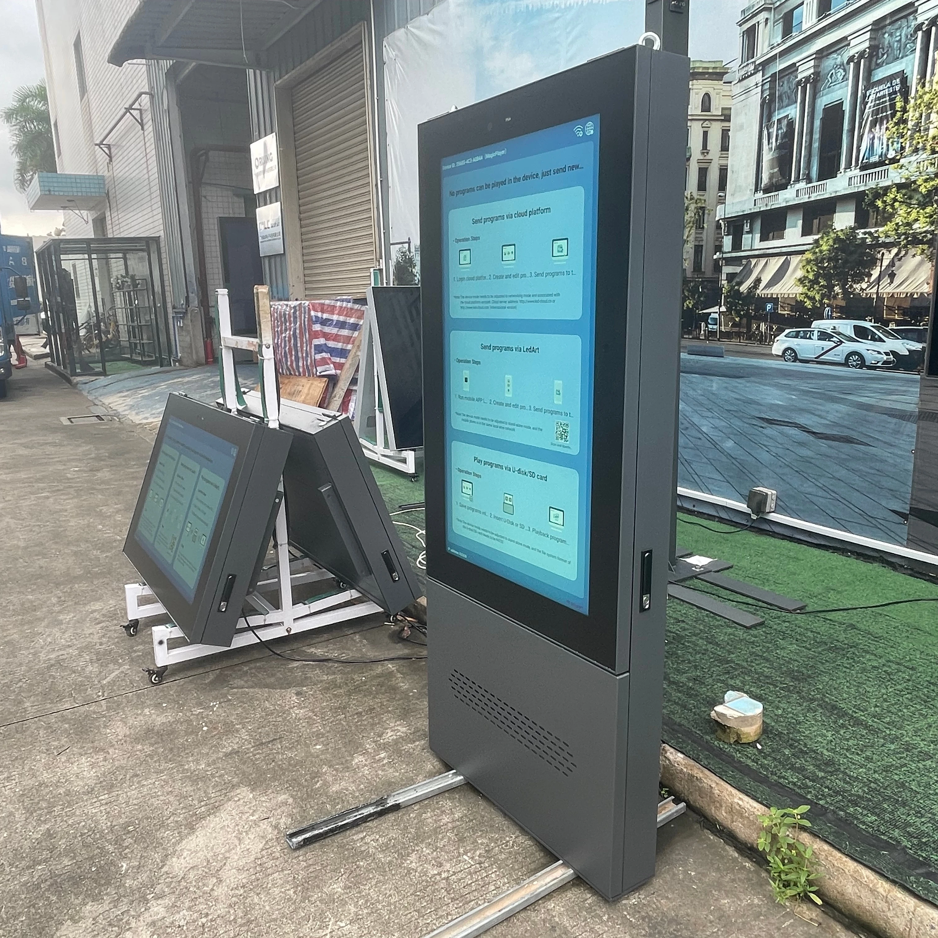 43/49/55/65/75/86 Inch IP66 LCD Outdoor Screen Waterproof Digital Signage Advertising Monitor Machine Single/Double Sided Screen