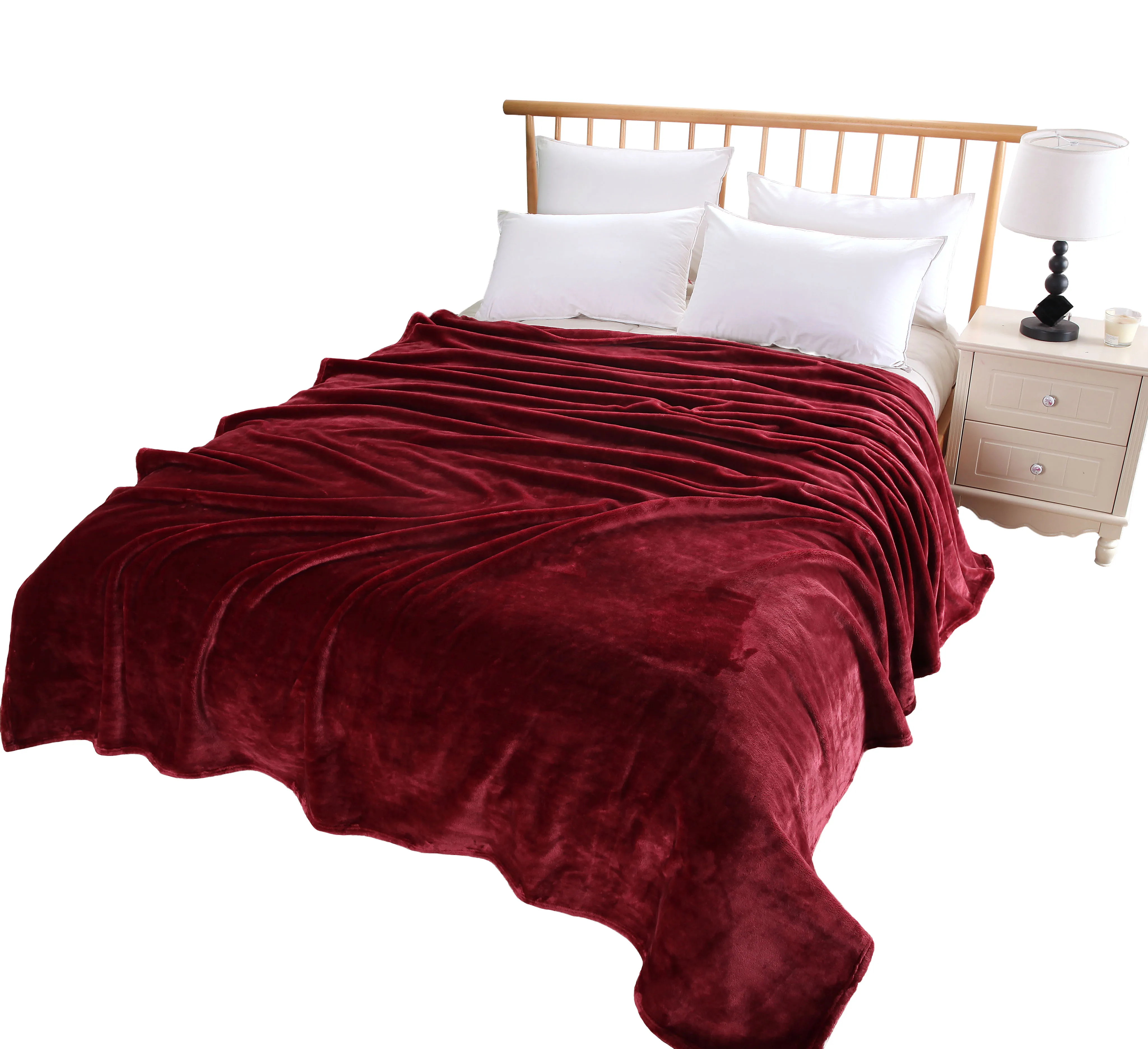 
Flanel FLeece Blanket Custom Logo Living Room Bed Throw Blanket 