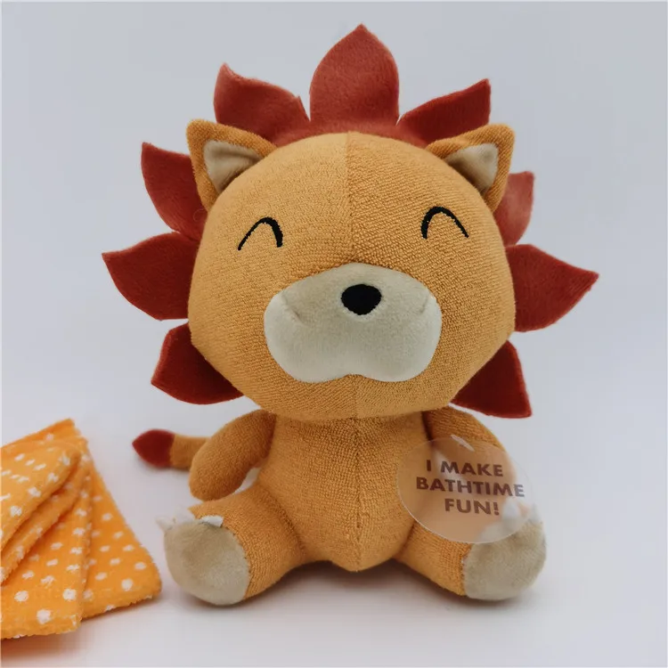 Baby 4 Piece And Sleep Knitted Toy and baby washcloths Set Newborn Baby Gift Set