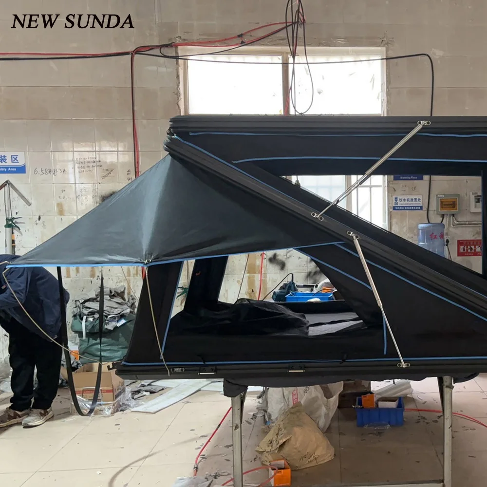 Z Shape Family Camping 4x4 Waterproof Aluminum Shell Car Rooftop Tent Hard Shell Roof Top Tent