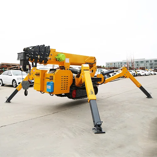 High Quality Small Spider Cranes 3 Ton Remote Control Spider Crawler Crane Fly Jib Electric Crane Cheap Price