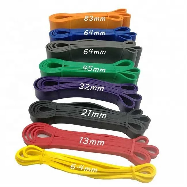 Gym Exercise Heavy Resistance Bands Rubber Stretching Elastic Pull Up Bands Set Gym Workout Bands