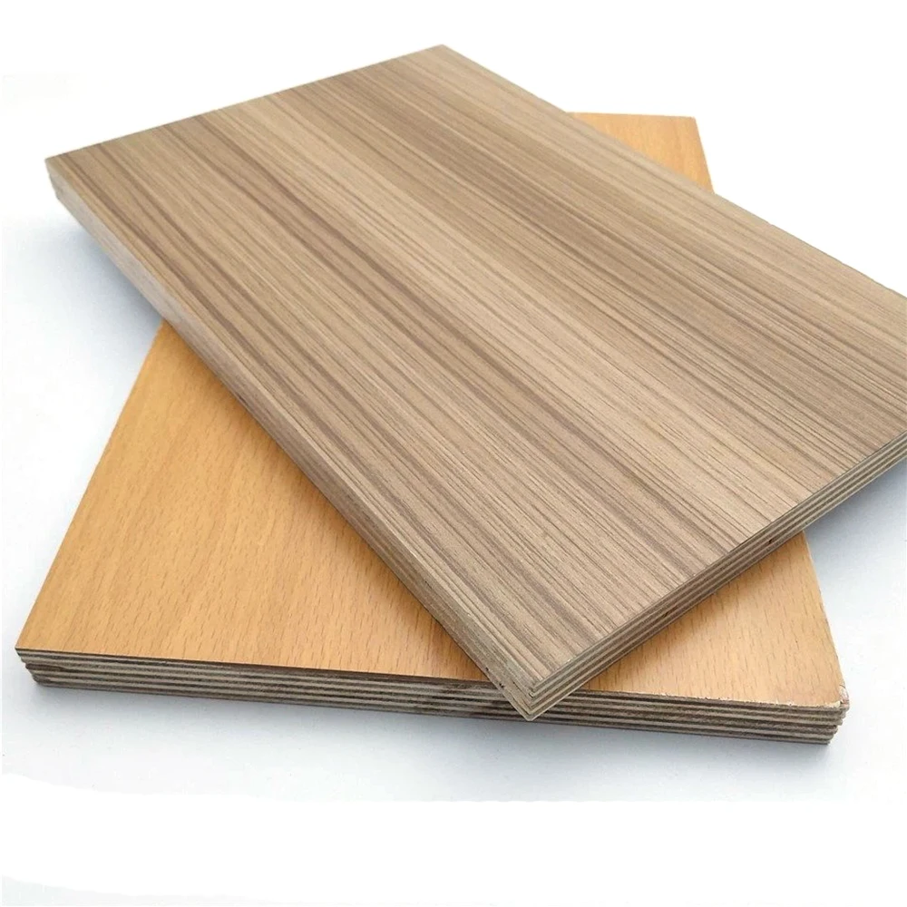 1220mmx2440mm High Grade Wood Grain Melamine  Faced Plywood for Furniture or Cabinets