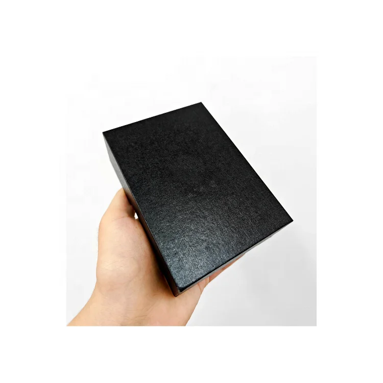 Wholesale Customized Cardboard Small Black Simple Style ISO9001 Ring Necklace Bracelet Jewelry Box Paper Gift Packing Box