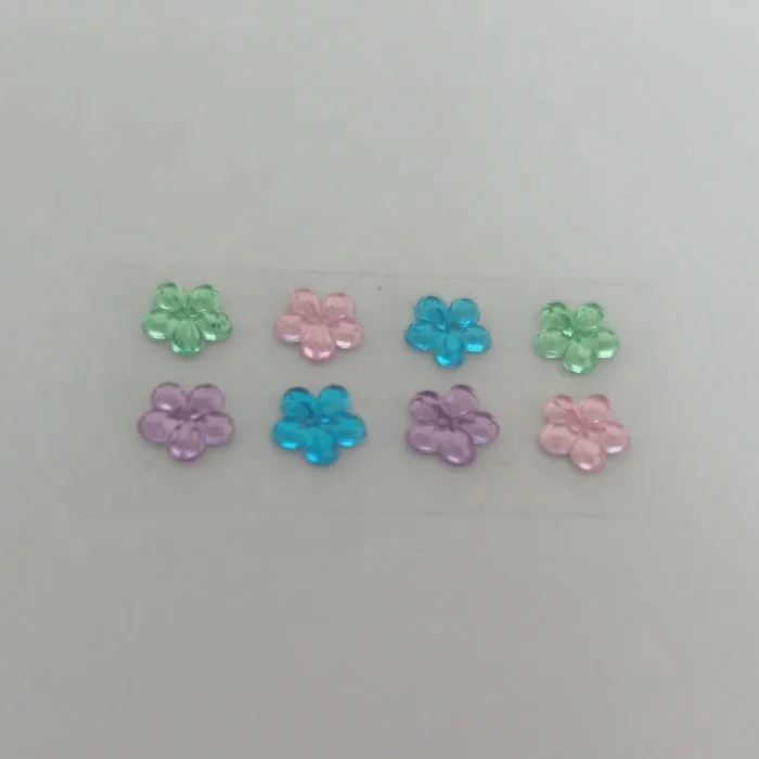 Multicolor Custom Shape Self Adhesive Hotfix Rhinestone Sticker Sheet Gem Acrylic Rhinestones Sheet Sticker For Decoration