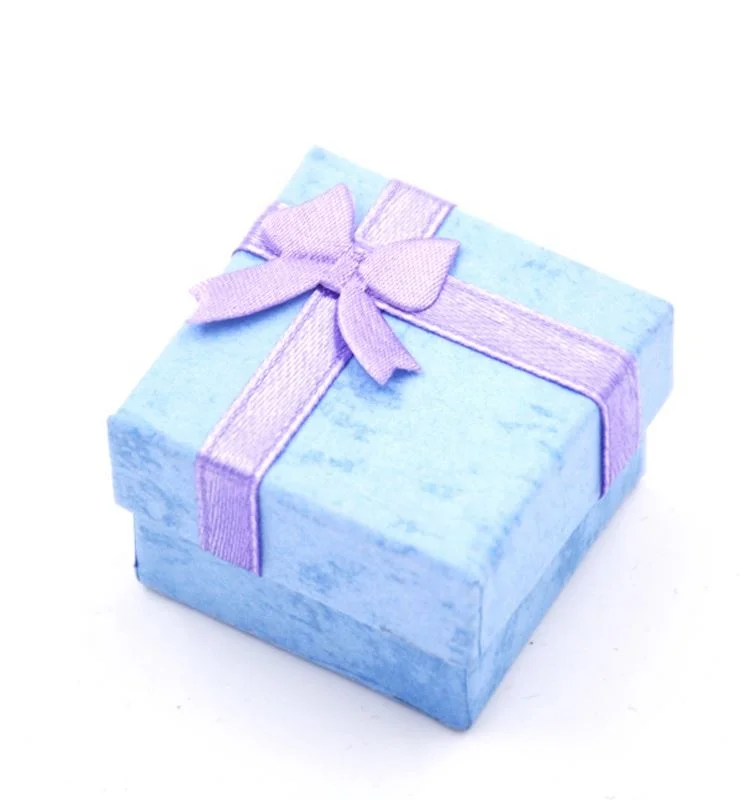 Fashion Colorful New Jewelry Organizer Box Rings Storage Cube Box Small Gift Box For Rings Earrings