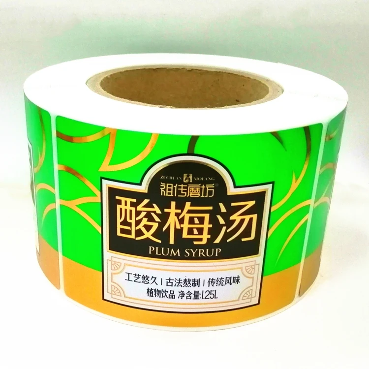 Guangzhou Factory CMYK Printed Oem Design Metallic Sticker Label Services with Glossy Silver BOPP Material