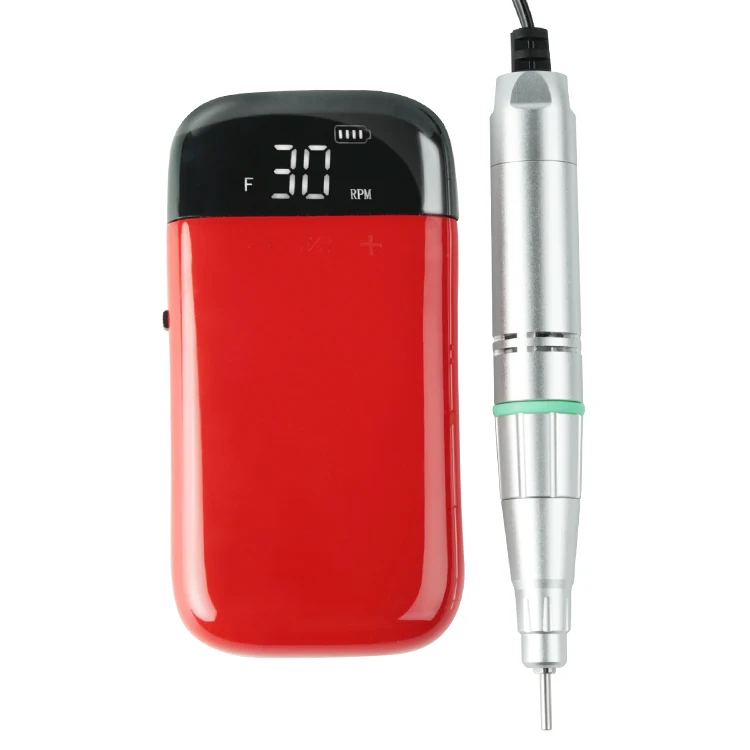 Jimdoa high quality rechargeable nail care device 30000 rpm portable electric file manicure polish motor drill machine for art