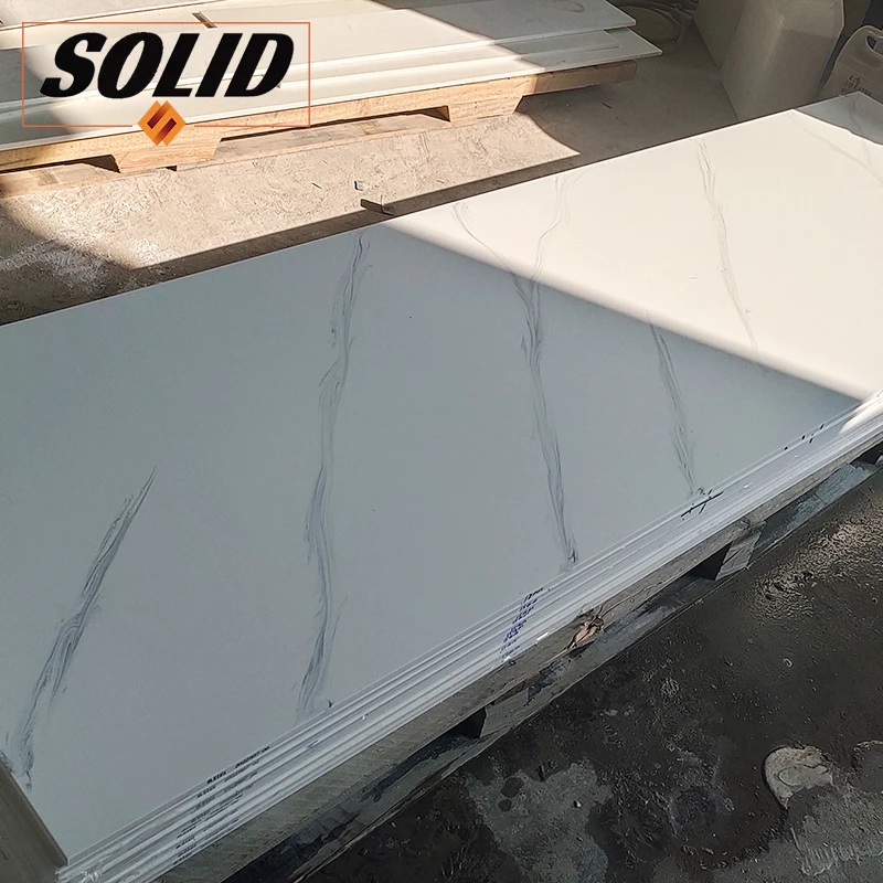 Solid Surface Sheets for Shower Walls cultured marble Countertop Stone Slabs