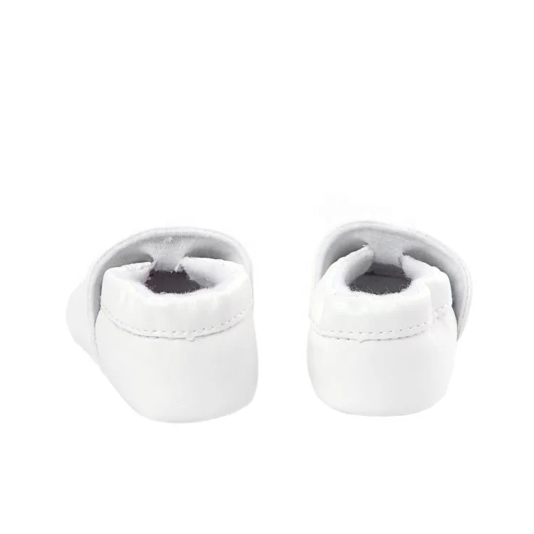 
Soft Sole Baby Moccasins With Cross Baptism Unisex Dress Toddler Shoes 