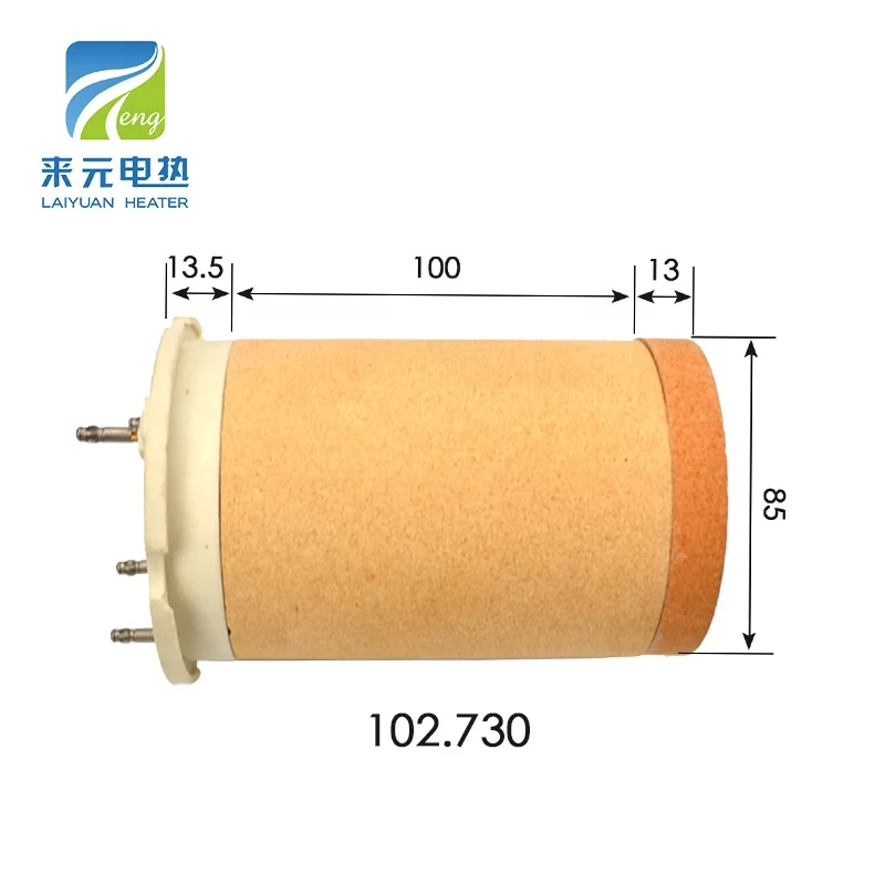 Laiyuan Ceramic Heater 102.730 3*230v 3*3.3kw Ceramic Core For Plastic Welder Heating Element