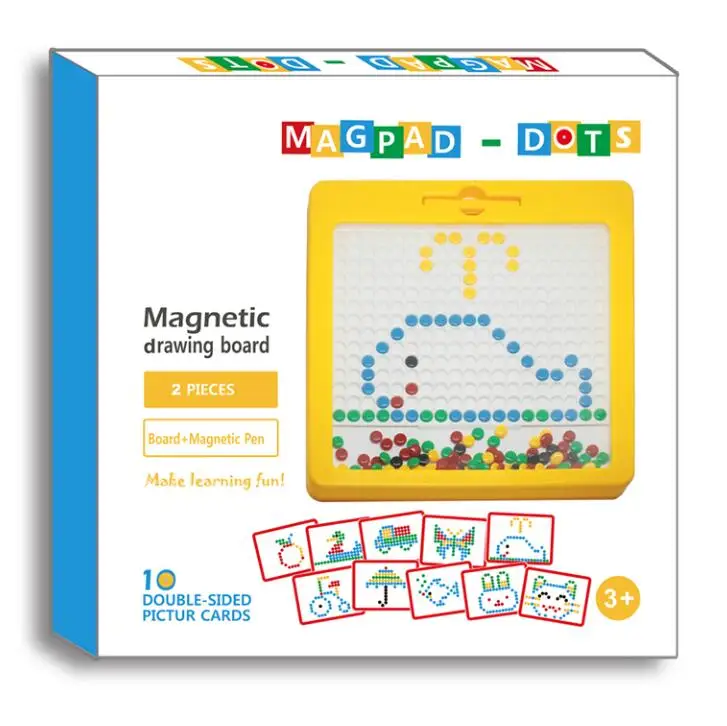 New Educational Children Toys Magpad Dots Doodle Board Magnetic Tablet Drawing Pad Intelligent Toys