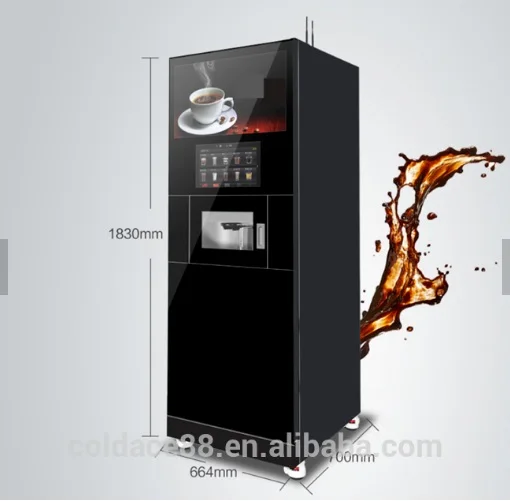 New Arrival Instant coffee machine fully Automatic Tea Coffee Commercial instant standing Coffee Machine Coin Operated Machine