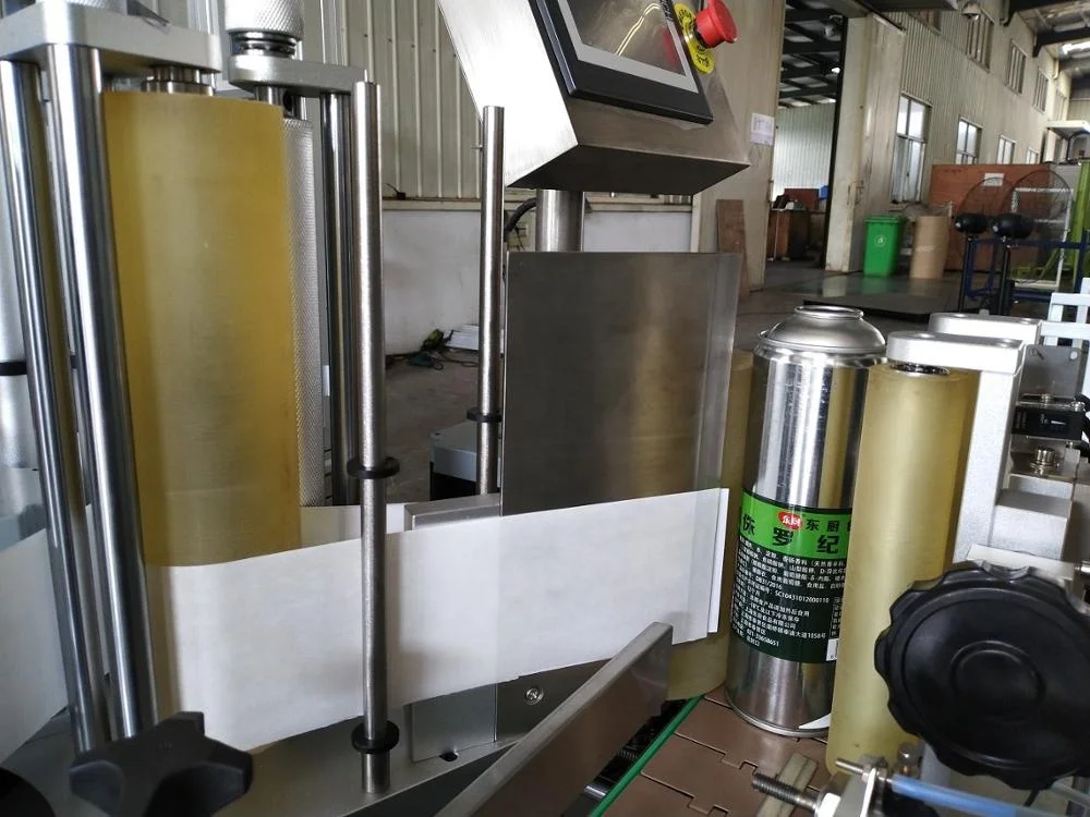 High speed automatic labeling machine for round bottle stickers