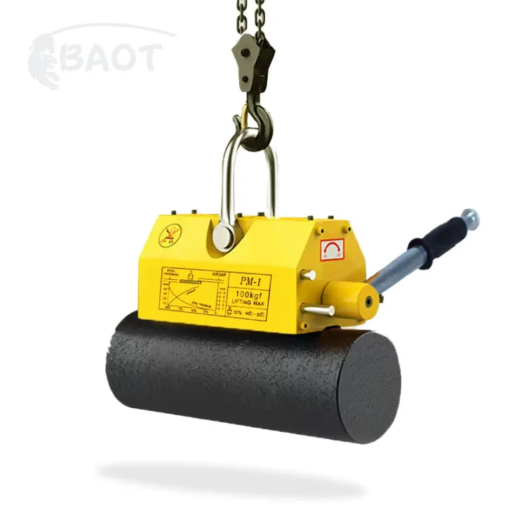 Прямая поставка с завода BAOT PML600kg постоянный магнитный подъемный инструмент для подъема стали цена