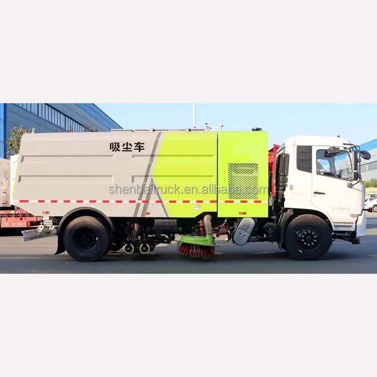 Dongfeng 4x2 16CBM New Energy Municipal Sanitation Washing Street Sweeping Vehicle Road Dust Vacuum Cleaning Sweeper Truck