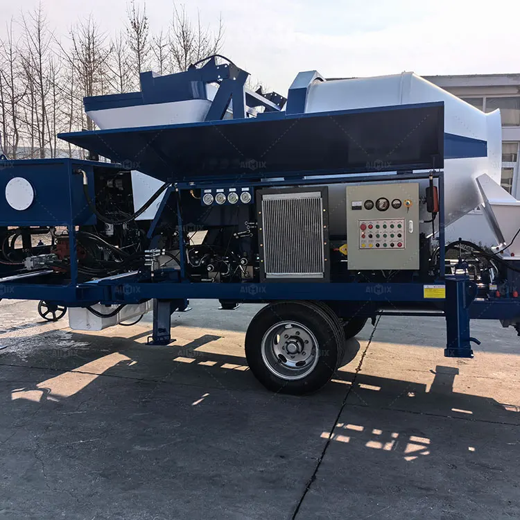 Diesel Engine 40m3/h Concrete Pump And Mixer For Sale Malaysia