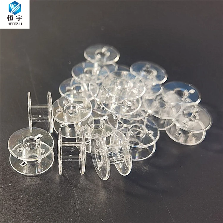 Custom ABS PS PC color&size Small Plastic Bobbins /Plastic Wire Spool for silk ribbon