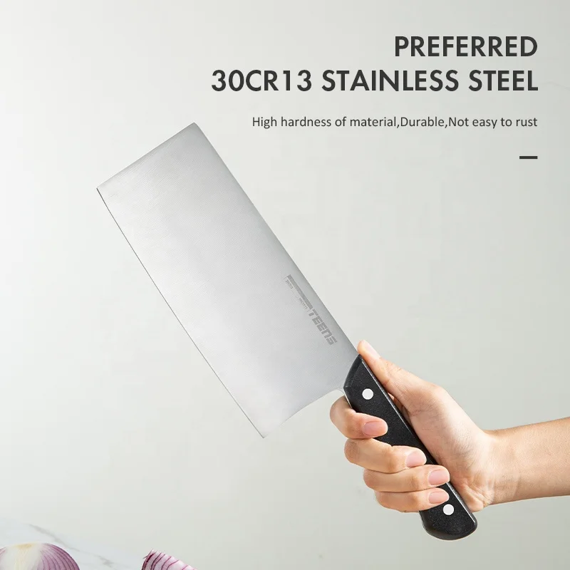 Best Selling Products 2022 Amazon Chinese Chopper Knives Set Stainless Steel Cleaver Boning Knife Kitchen Butcher Knife Holder