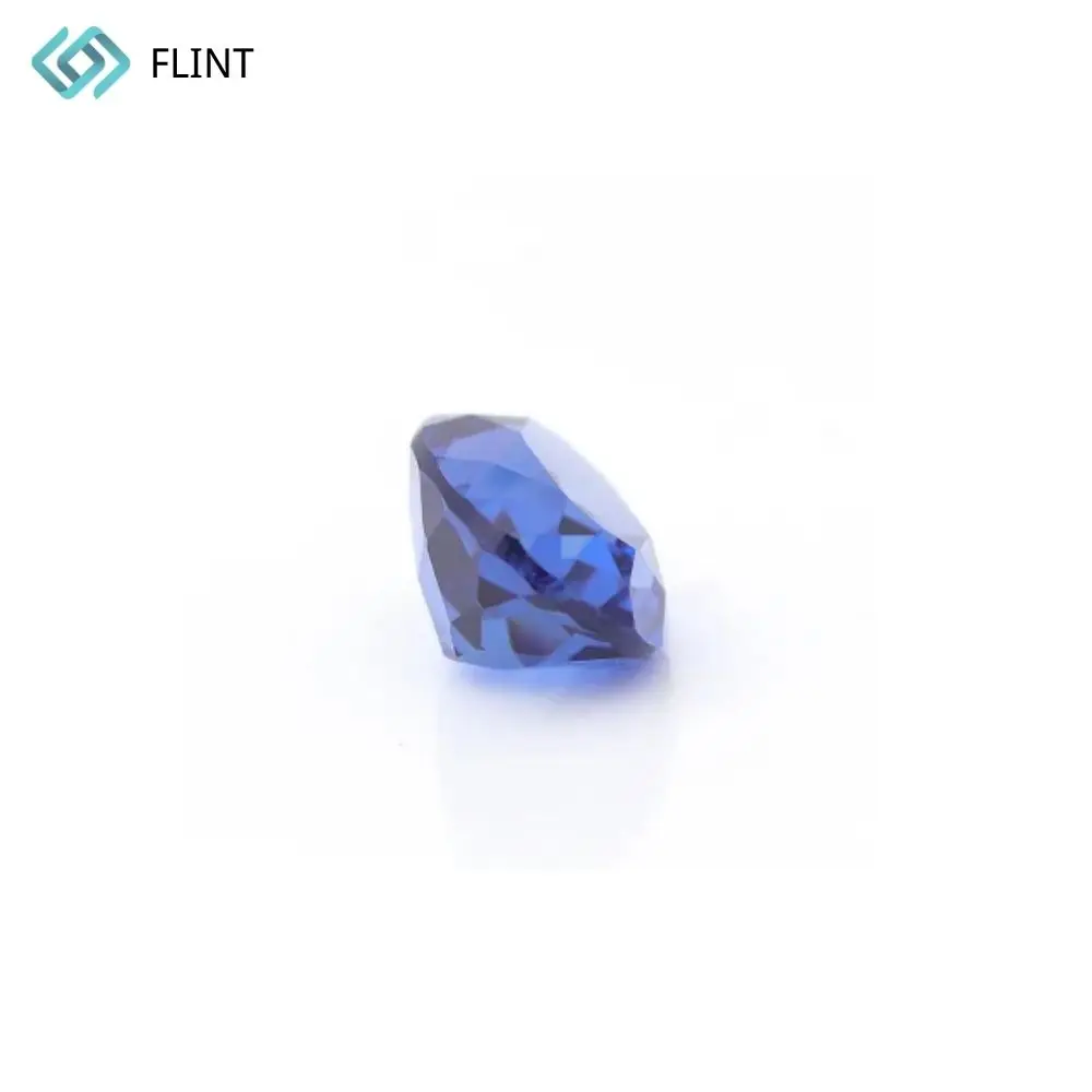FLINT Wholesale Blue Sapphire Prices Per Carat Super Big Size 24mm for Women Pendant Necklace Making