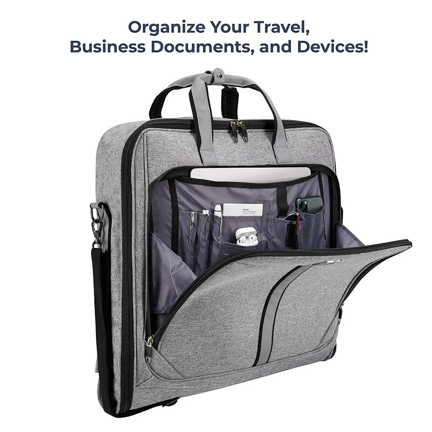 High Quality Custom Logo Foldable Luggage Clothes Garment Bag for Travel and Storage