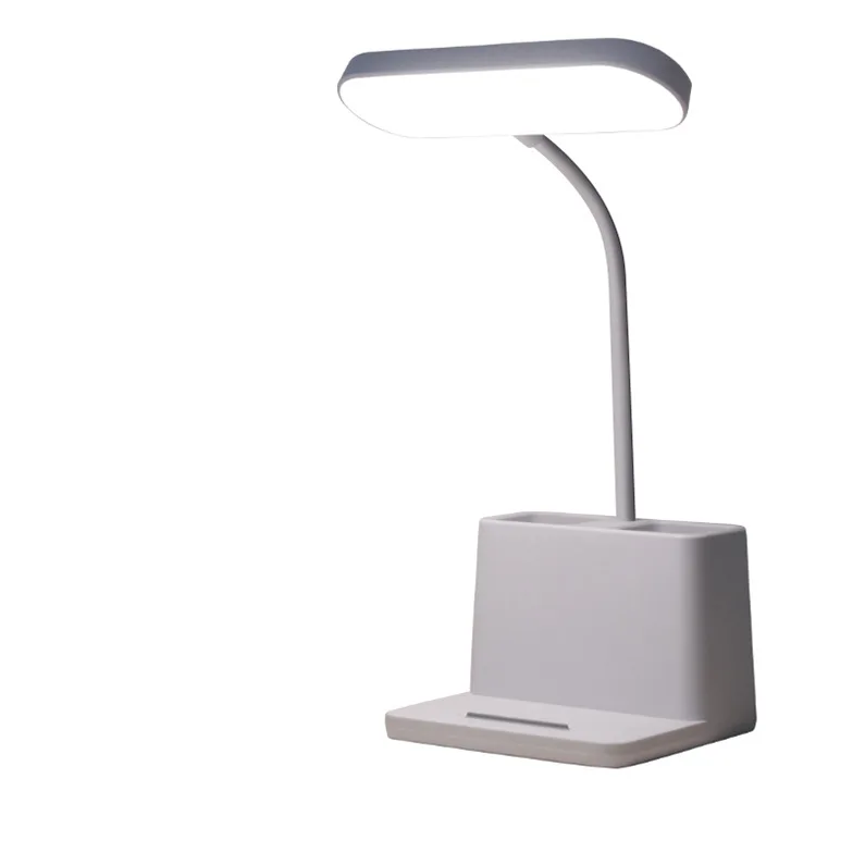 LED pen holder lamp manufacturers wholesale USB intelligent charging plug dual-use student desk lamp eye protection