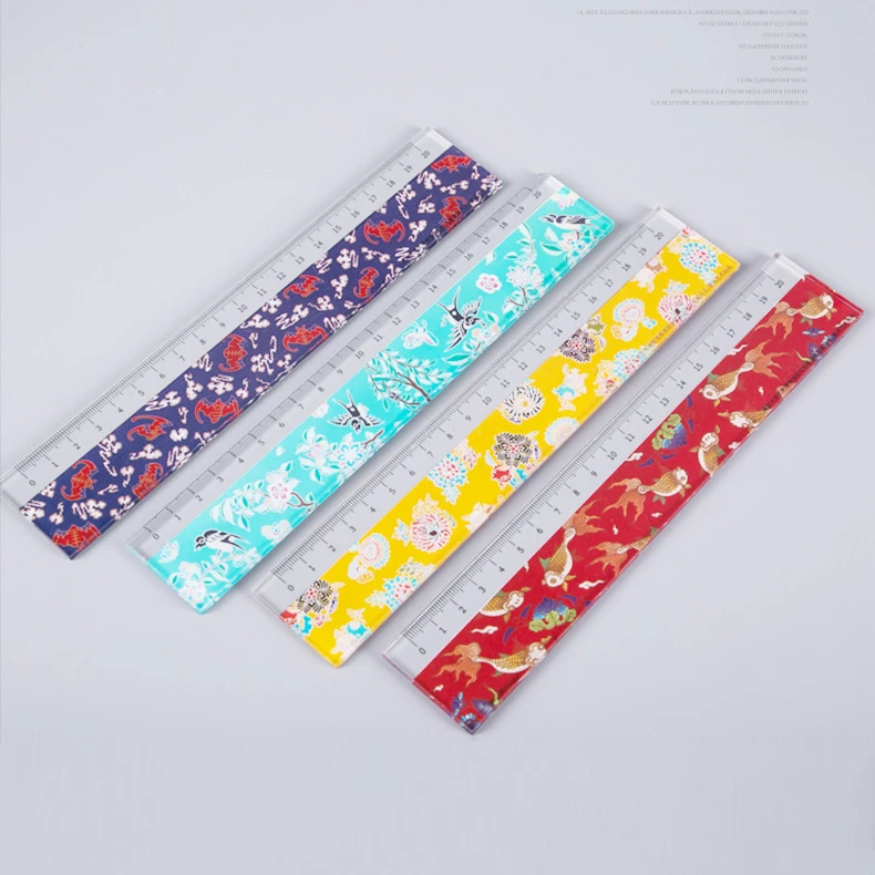 Acrylic Ruler Customized Manufacturer CNC Laser Cut Transparent Popular Charms Holographic Clear Charms Customization Rule