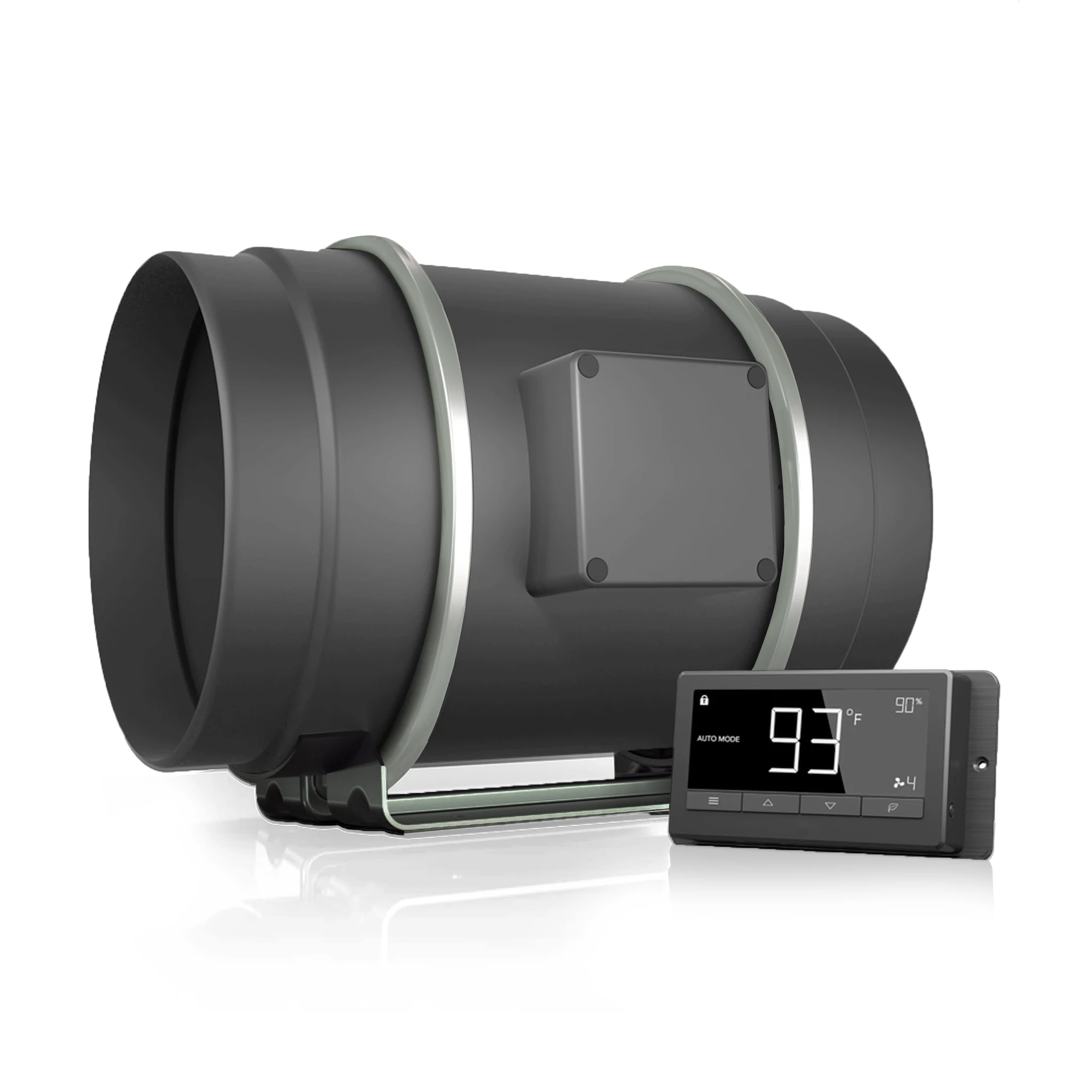 HongYi 4' 6' 8' Silent Inline Duct Plastic Fan for Plant Grow air Filter Factory Supply Quiet