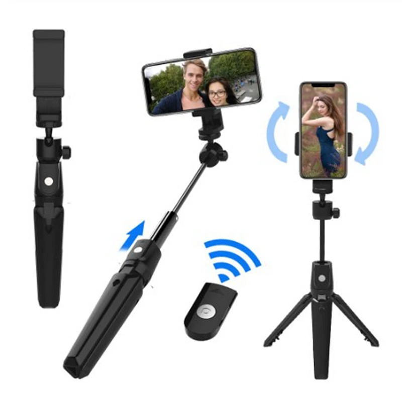 Multi-function Foldable 3 in 1 BT Aluminum Alloy Tripod Monopod  Foldable Selfie Stick For Phone Gopro